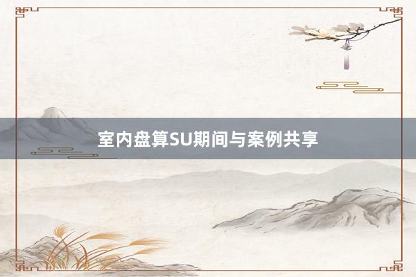 室内盘算SU期间与案例共享